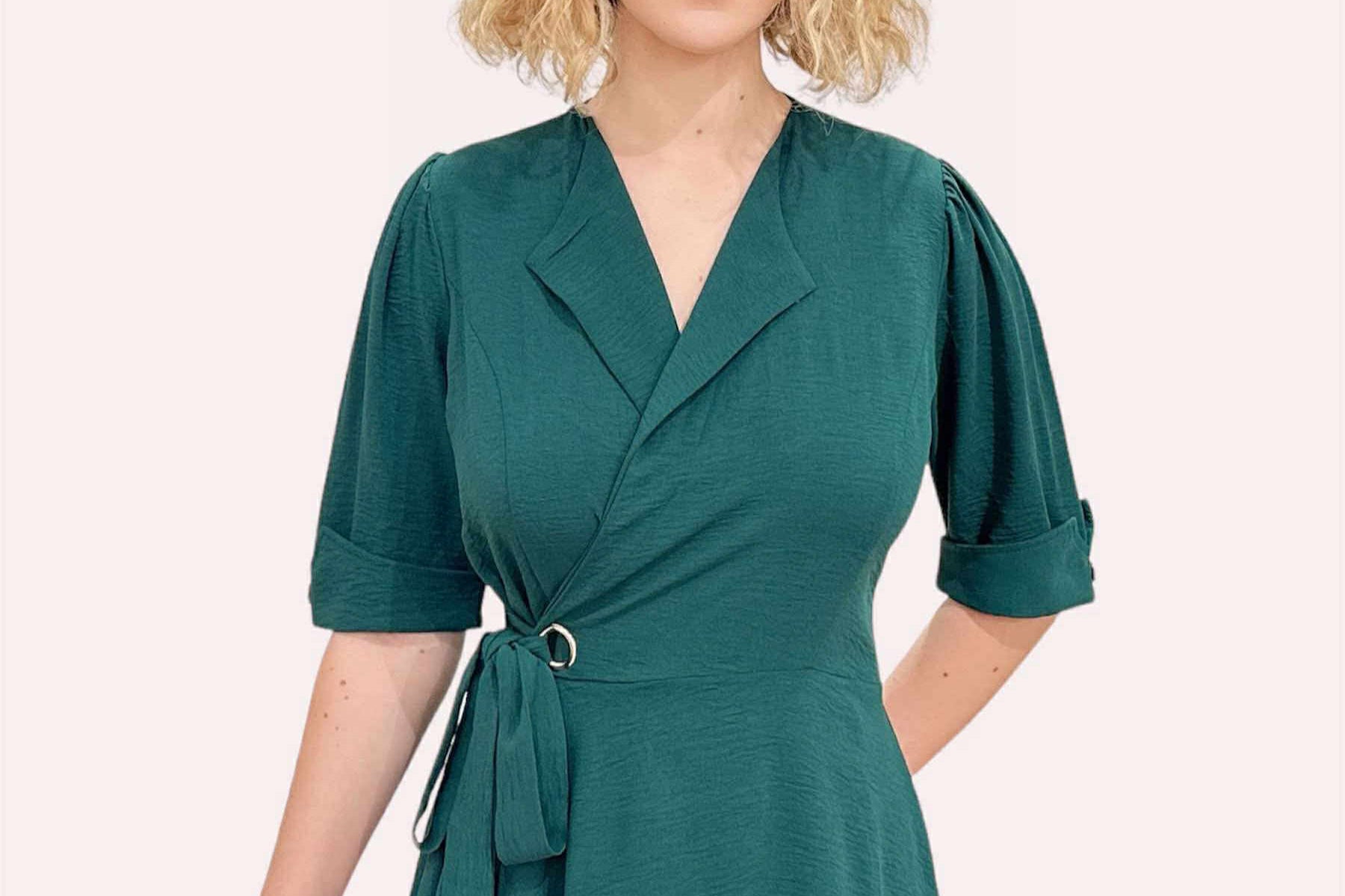 Zi Signature Wrap Dress (Deep Green)