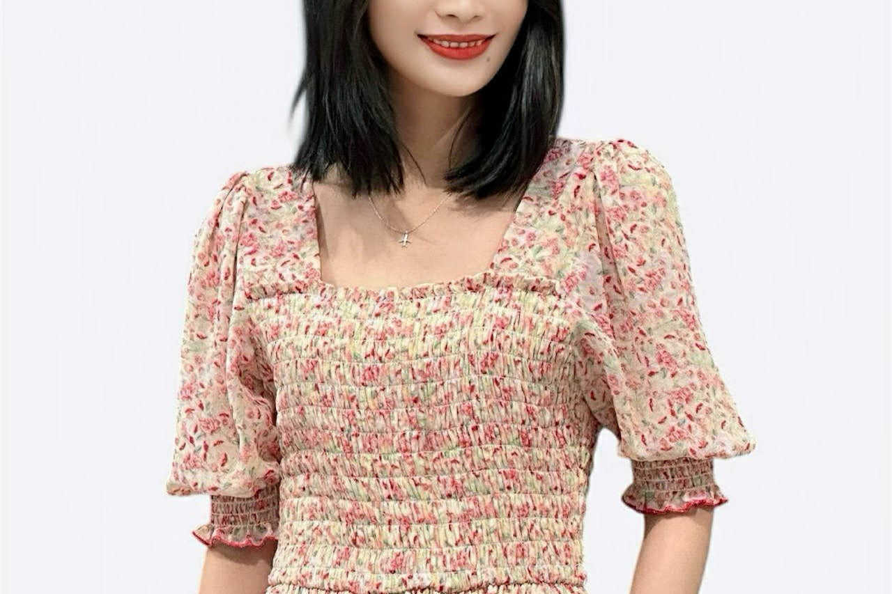 Royal Pink Rose Dress