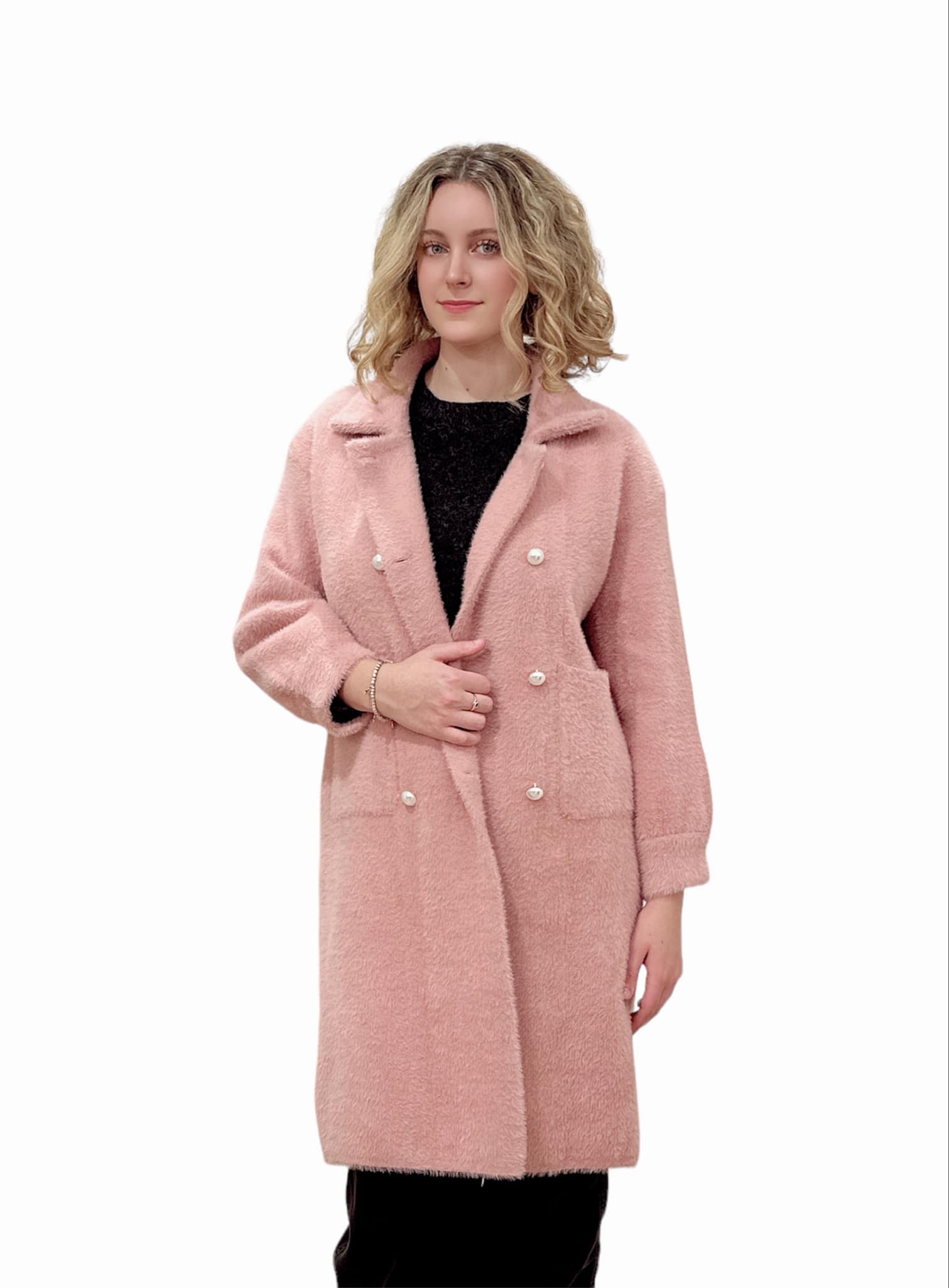 Dusky pink trench coat hotsell